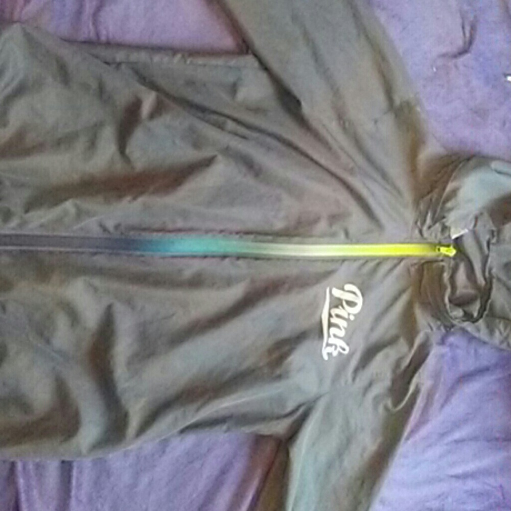 Pink windbreaker jacket
